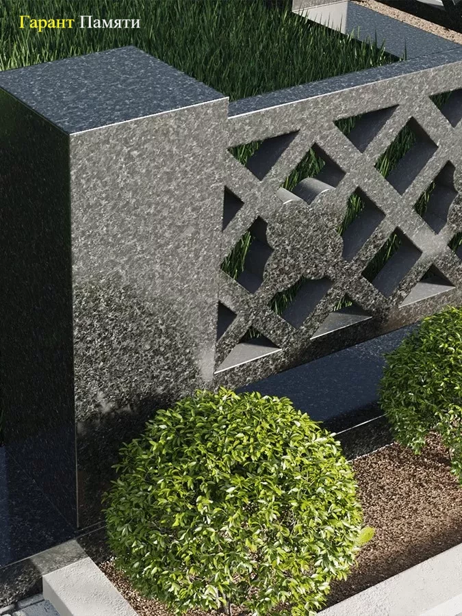 Ограда из гранита "Цветок"